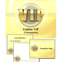 Golden vip powerpoint template