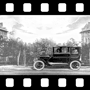 Vintage car on road