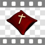 Cross on pillow