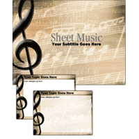 Sheet music power point theme