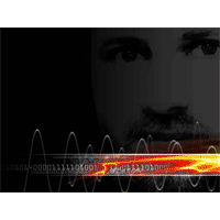 Technology wavelength power point theme