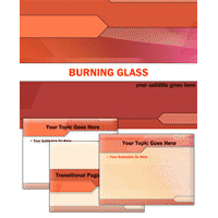 Burning glass powerpoint temmplate