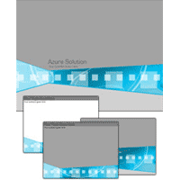 Azure solution powerpoint template