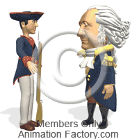 George Washington saluting
