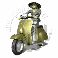 Moped Animation