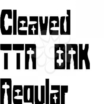Cleaved Font