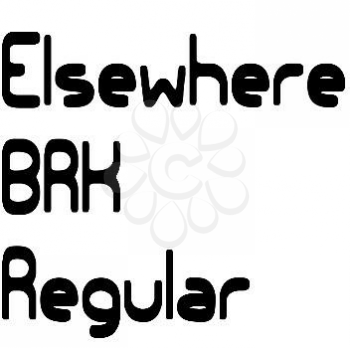 Elsewhere Font