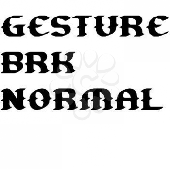 Gesture Font