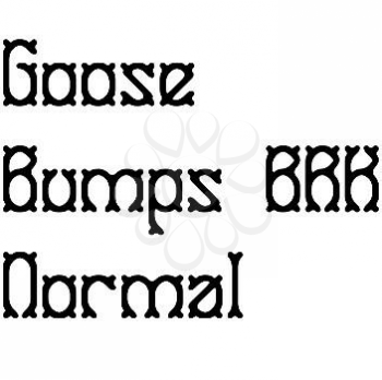 Bumps Font