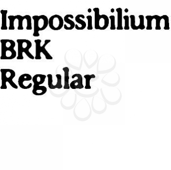 Impossibilium Font