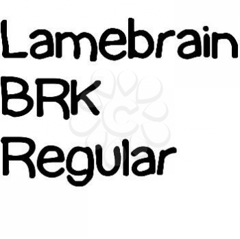 Lamebrain Font