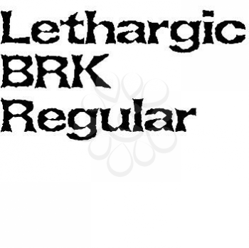 Lethargic Font