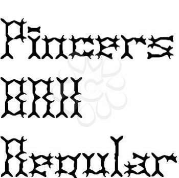 Pincers Font