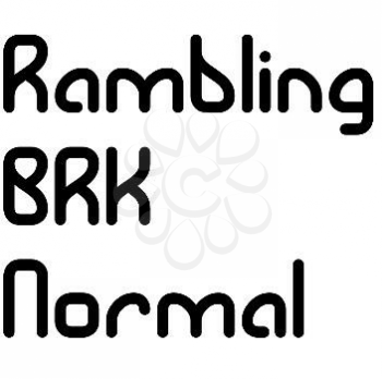 Rambling Font