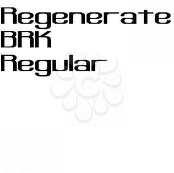 Regenerate Font