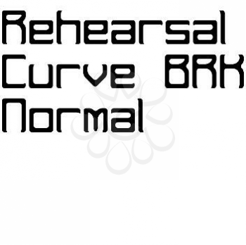 Rehearsal Font