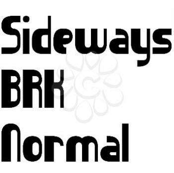 Sideways Font