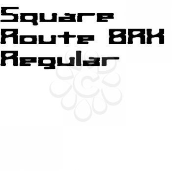 Squashed Font