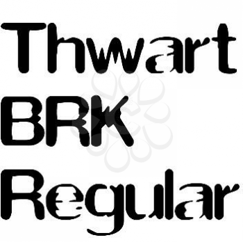 Thick Font