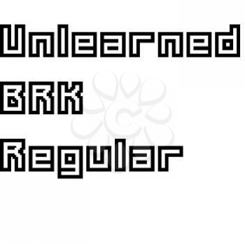 Unlearned Font