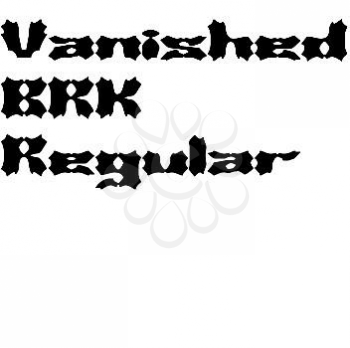 Vanished Font