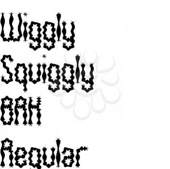 Squiggly Font