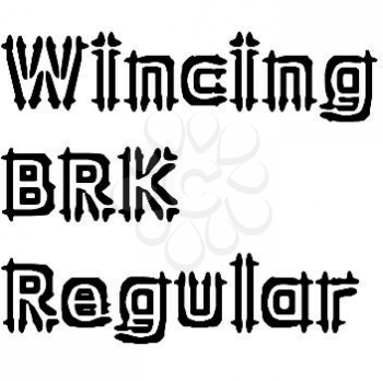 Wincing Font