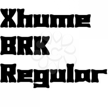 Thick Font