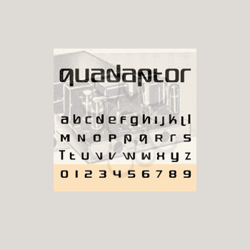 Quadaptor Font