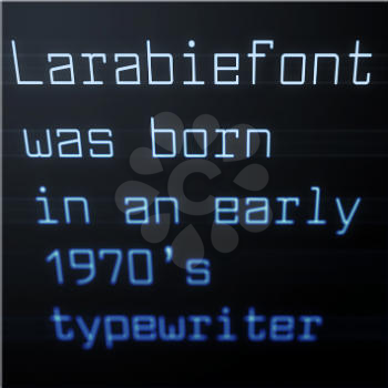 Typewritten Font