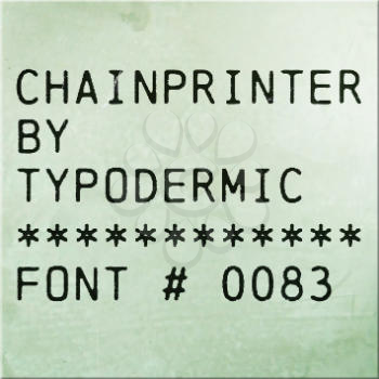 Chainprinter Font