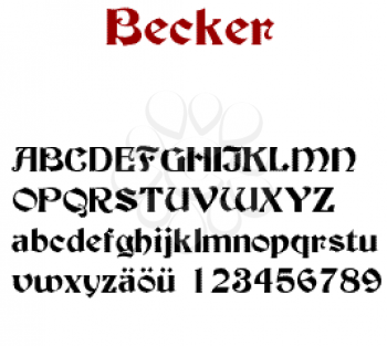 Becker Font