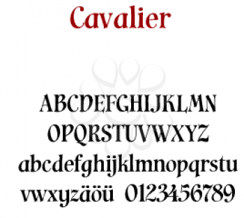 Cavalier Font