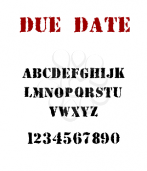 Date Font