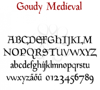 Goudy Font