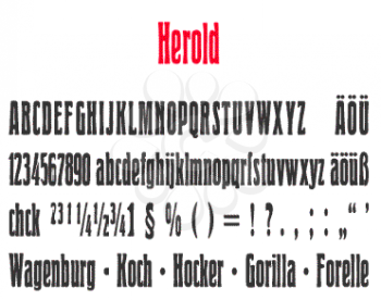 Condensed Font