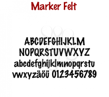 Marker Font