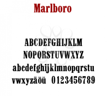 Marlboro Font