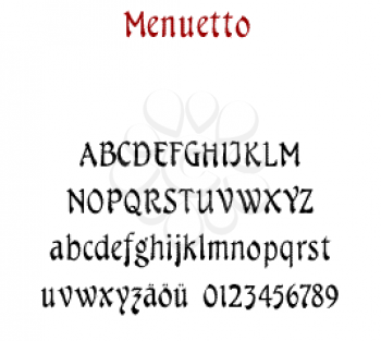 Menuetto Font