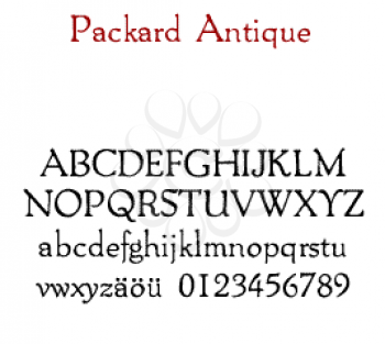 Packard Font