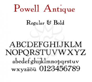 Antique Font