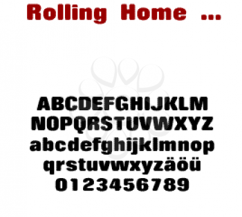 Rolling Font