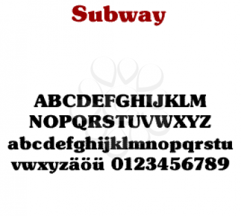 Subway Font
