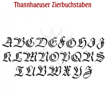 Thannhaeuser Font