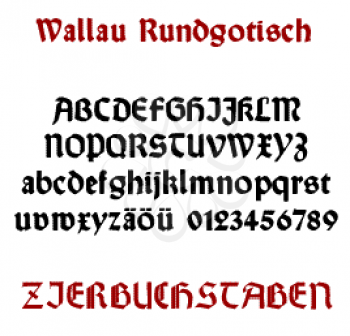 Rundgotisch Font