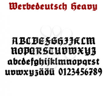 Werbedeutsch Font