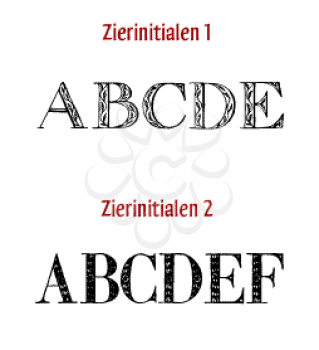 Zierinitialen Font