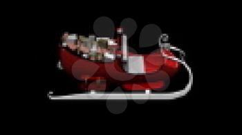 Royalty Free Video of Santa's Sled