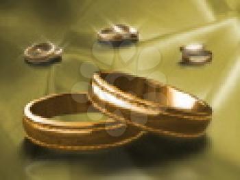 Royalty Free Video of Wedding Rings