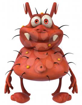 Royalty Free Clipart Image of a Germ